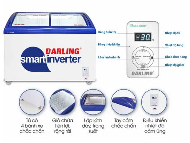 Ảnh Tủ đông Darling Inverter 400 lít DMF-4079ASKI