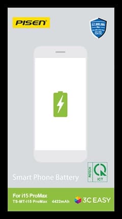 Ảnh Pin iPhone 15 Pro Max Chính Hãng PISEN (Dung lượng chuẩn 4422mAh)