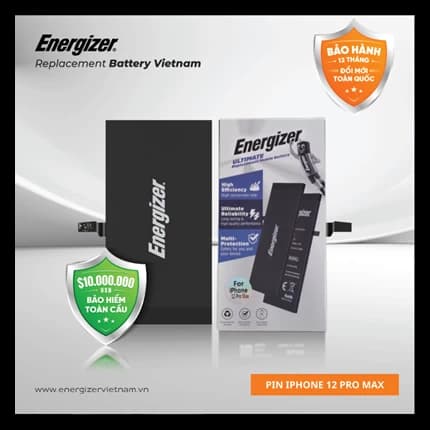 Ảnh Pin Energizer iPhone 12 PRO MAX - ECA12PM3687P Chính hãng