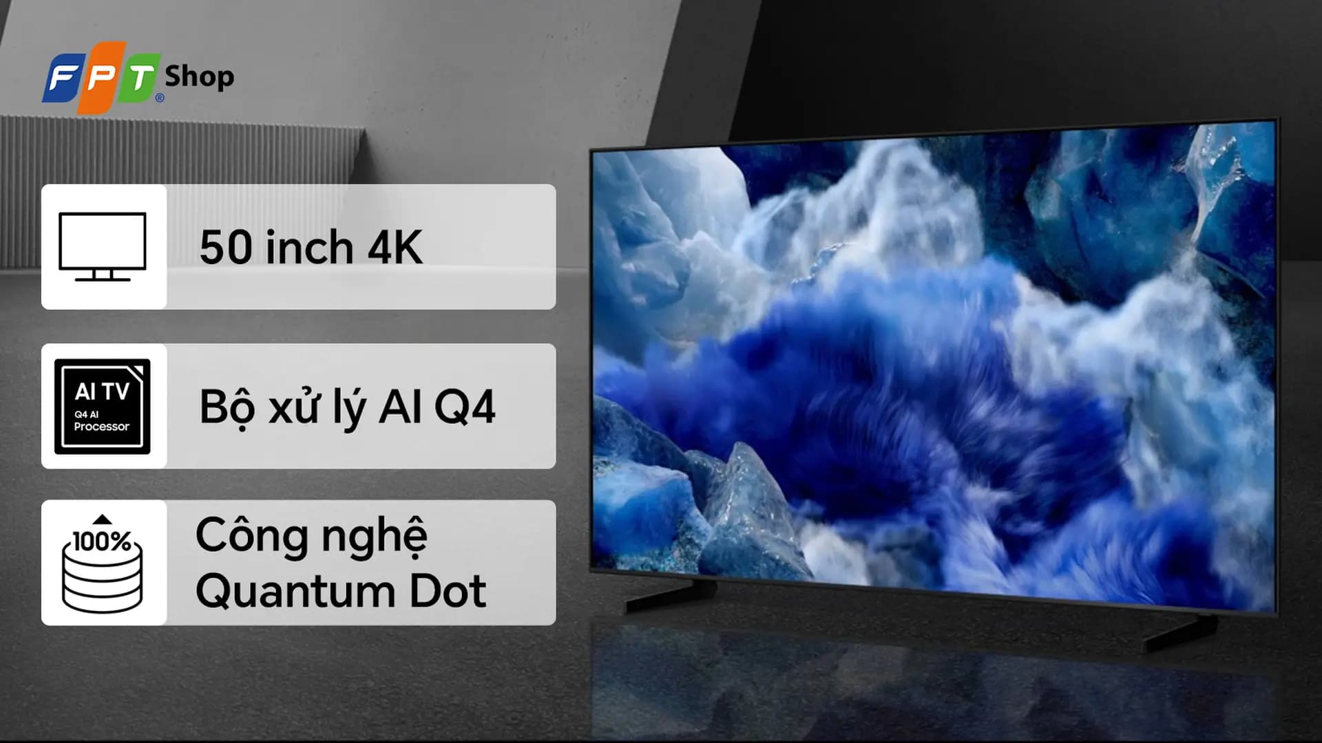 Ảnh Samsung Smart AI Tivi QLED 50 inch 4K QA50Q8FA