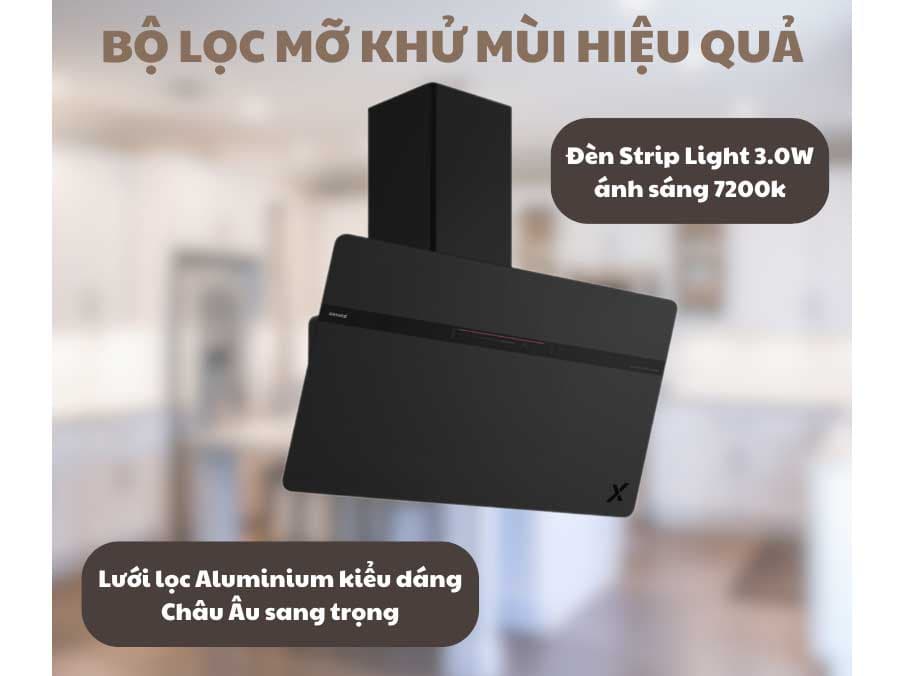 Ảnh Máy hút mùi vát GrandX GX H90S86B