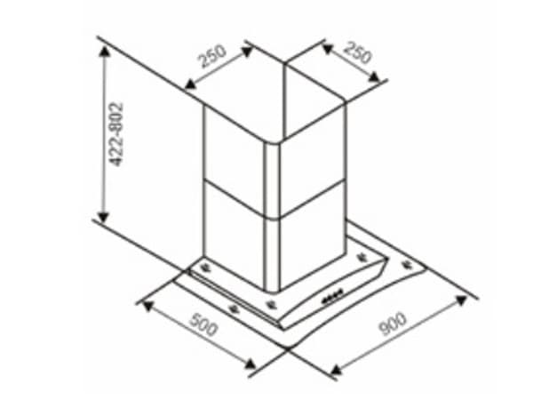 Ảnh Máy hút mùi Capri CR-649H