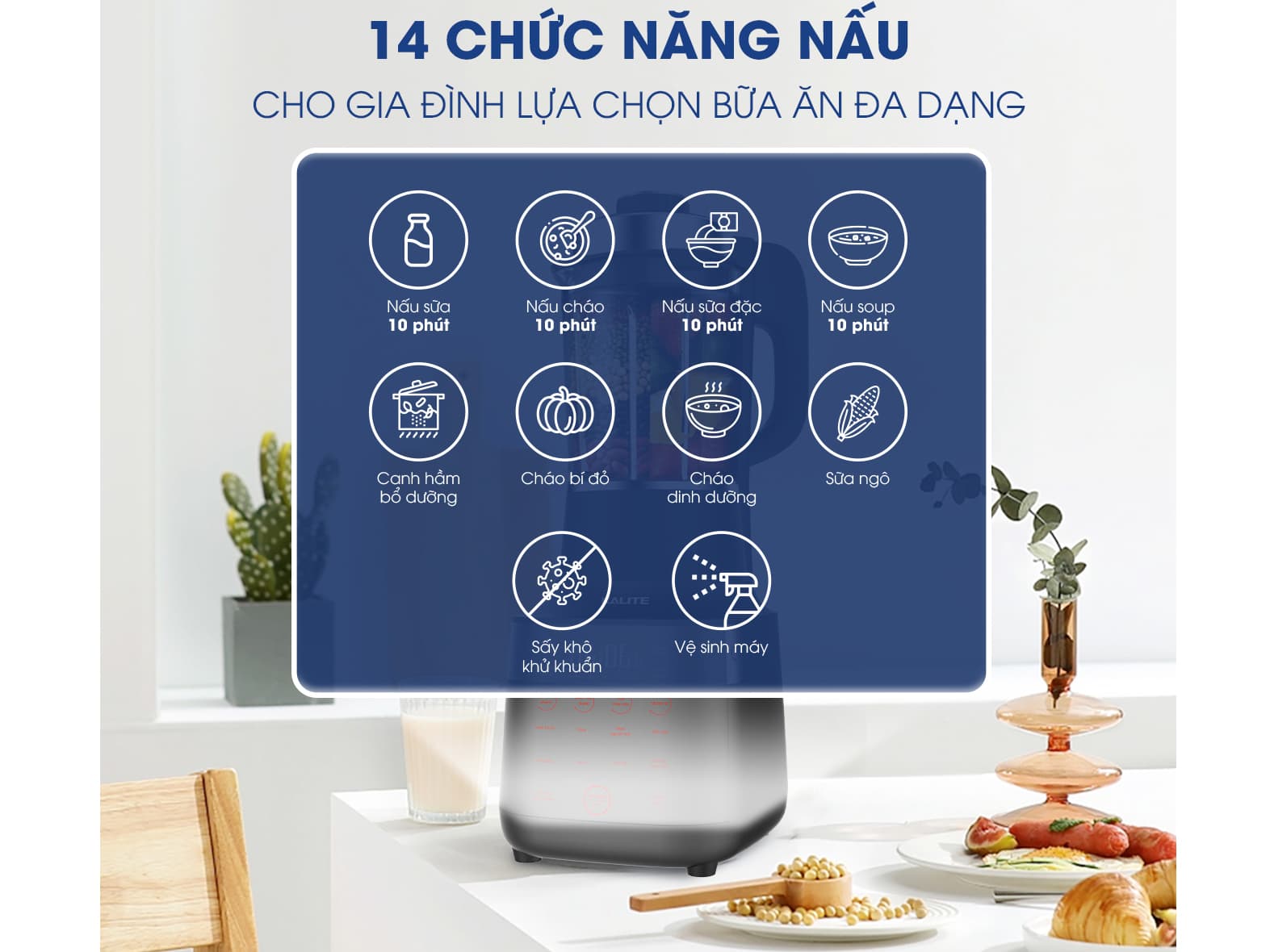 Ảnh Máy làm sữa hạt Kalite KL990P