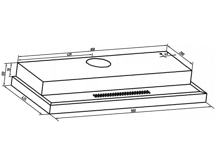 Ảnh Máy hút mùi truyền thống 90cm Ariston ASL 9F LT XV
