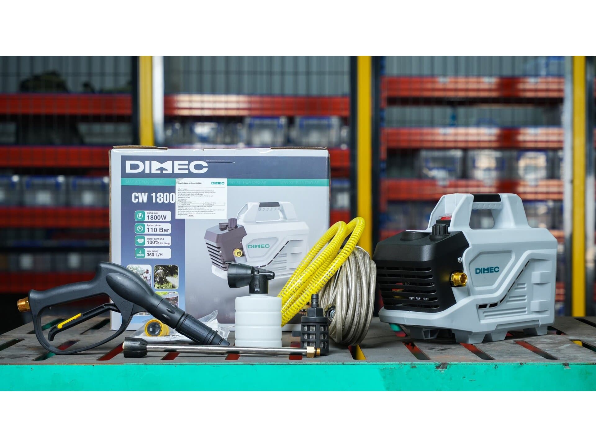 Ảnh Máy xịt rửa Dimec CW 1800