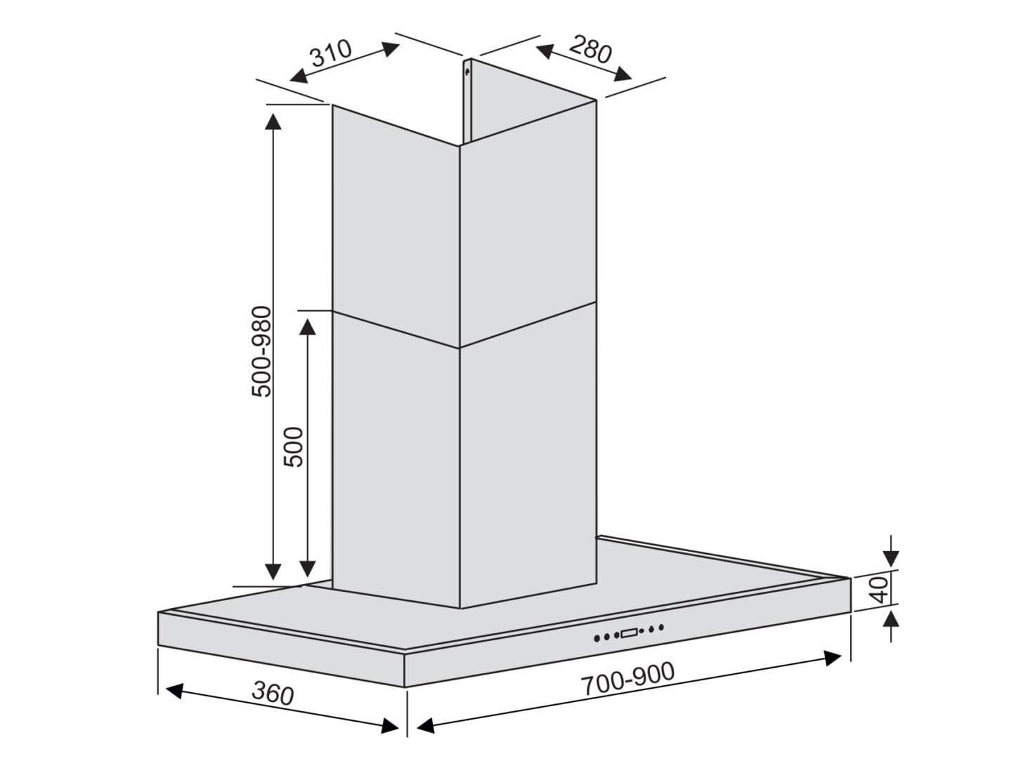 Ảnh Máy hút mùi Lorca TA-6007EC
