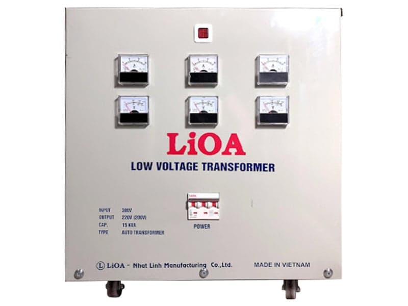 Ảnh Biến áp đổi nguồn hạ áp 3 pha LiOA 10KVA - 3K101M2YH5YT (Tự ngẫu)