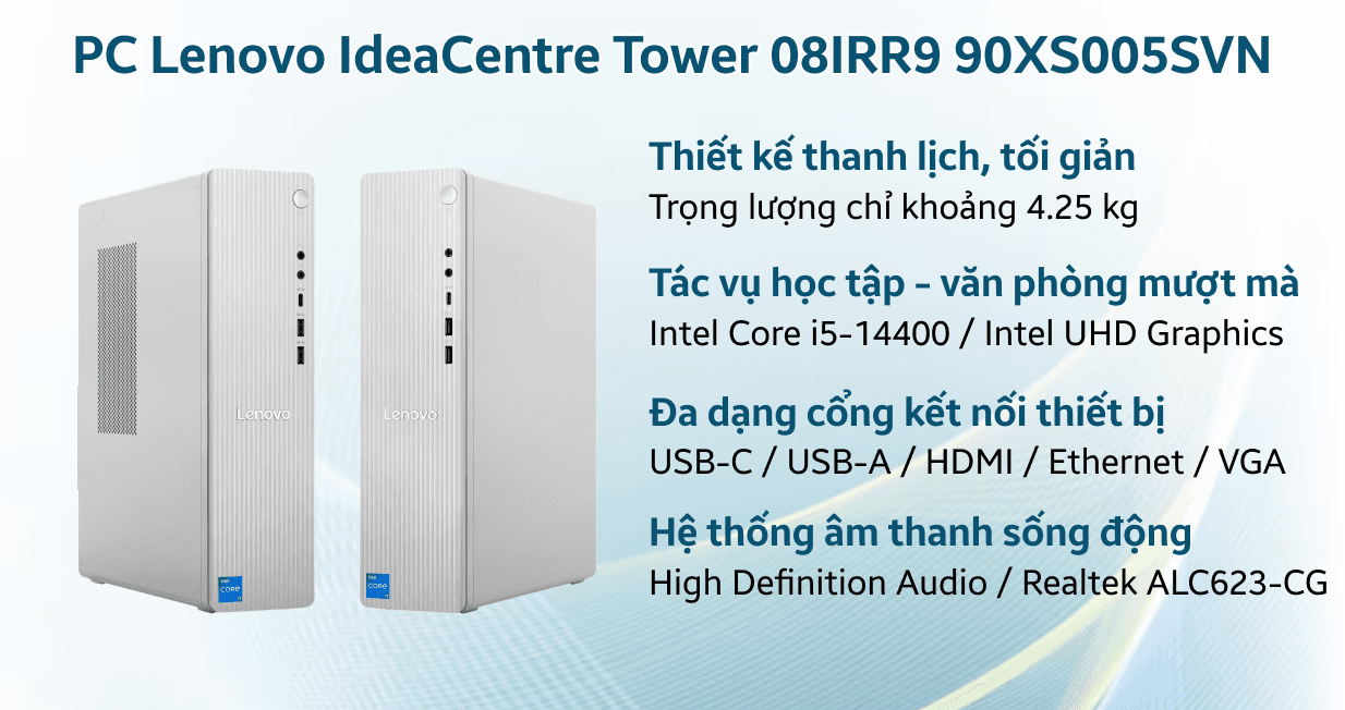 Ảnh PC Lenovo IdeaCentre Tower 08IRR9 90XS005SVN