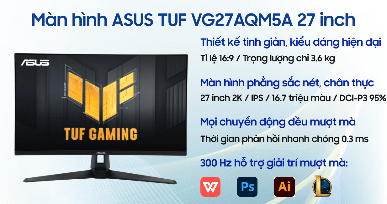 Ảnh Màn hình Gaming ASUS TUF VG27AQM5A 27 inch