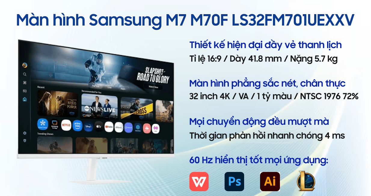 Ảnh Màn hình thông minh Samsung M7 M70F LS32FM701UEXXV