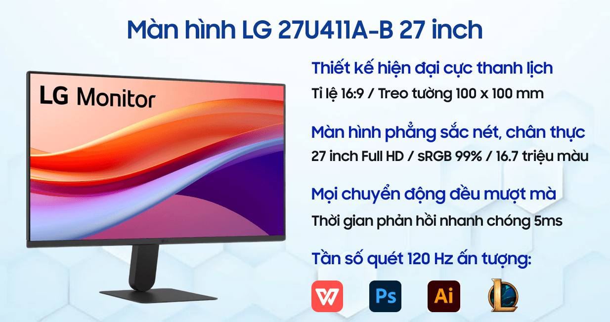 Ảnh Màn hình LG 27U411A-B 27 inch