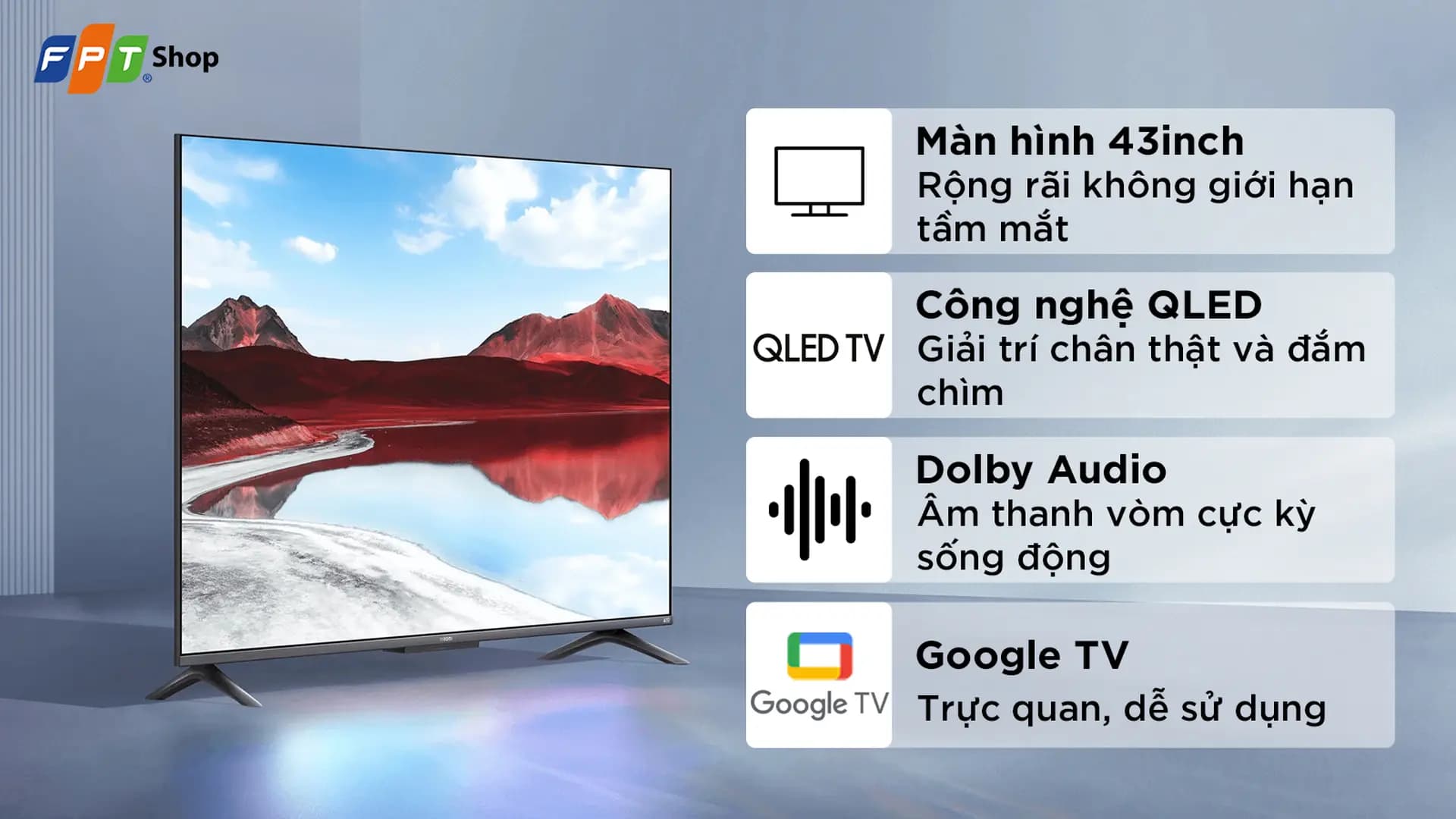 Ảnh Xiaomi Google TV QLED 43 inch 4K A Pro L43MA-SSEA