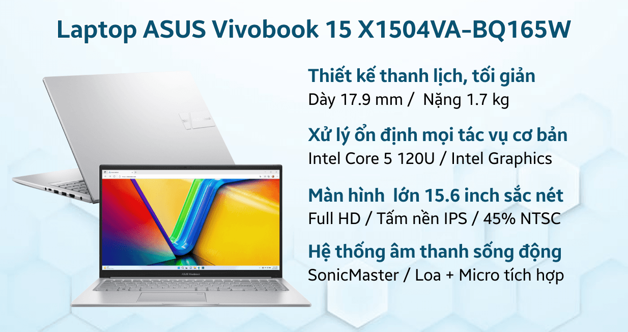 Ảnh Laptop ASUS Vivobook 15 X1504VA-BQ165W